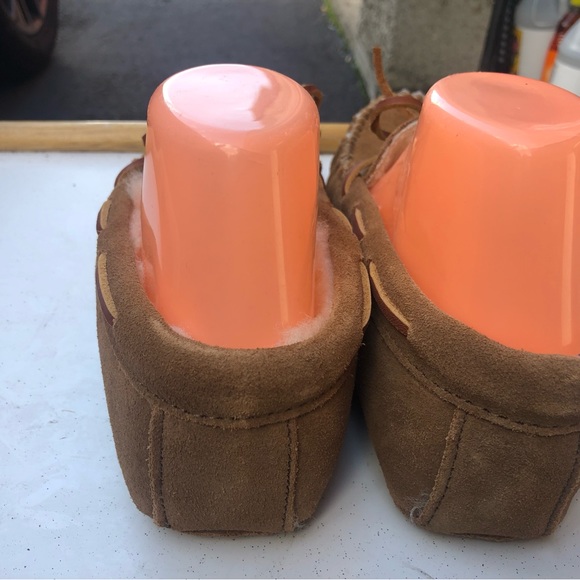 Minnetonka 3311 Women's Chestnut Tan Suede Leather Moccasin Slippers Size 9 - Picture 7 of 10